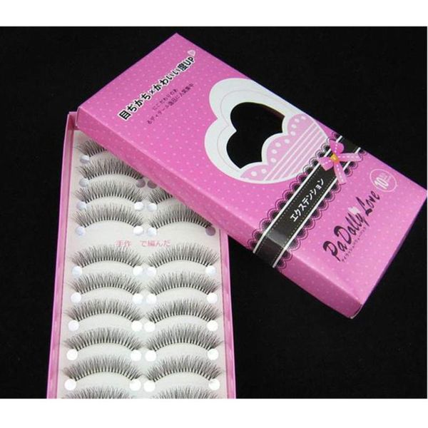 

10 pairs/lot handmade false eyelashes natural long eyelash soft 3d mink eyelashes extension makeup tool sale