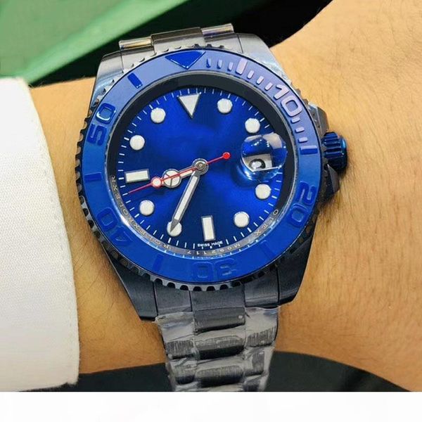 

luxury watch mens watch fashion designer automatic movement watches blue gray wristwatches montre de luxe stainless steel insurance buckle, Slivery;brown