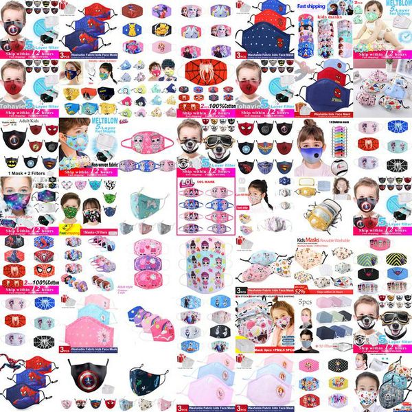 

100styles rat mouse masks reusable washable anti fog dust proof breathable adjustable mask little, Blue