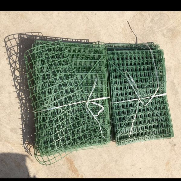 

40pc/bag 60x40cm plastic frame for flowers wall diy wedding decoration backdrop plastic bent sub-rack flower row flower mat