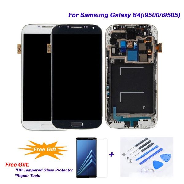 

for samsung galaxy s4/i9505/i9500 lcd 100% working, lcd touch screen display digitizer assembly frame for samsung galaxy s4/i9500