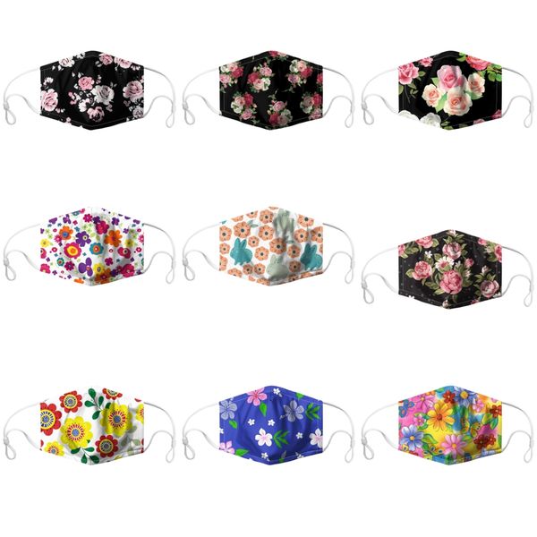 

wholesale face masks washable breathable designer mask trendy printwindproof anti-dust cycling masks#570, Black