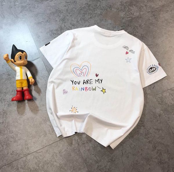 

mens t shirt fashion tees breathable loose shorts sleeves letters printed t shirts summer, White;black