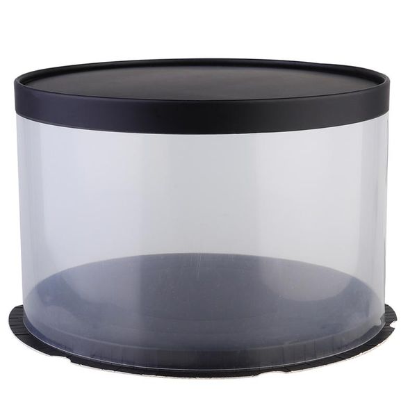

gift wrap 1 pc plastic boxes cake box paper lid for wedding packaging(27*27*17cm)