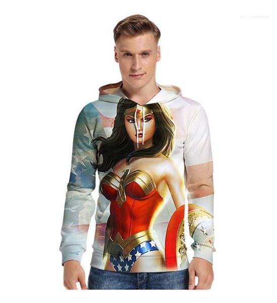 

loose sweatshirts couple fashion casual clothes teenagers marvel print hoodies spring autumn mens 3d womder women hooded neck, Black