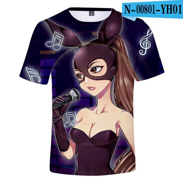 

ariana grande men cotton camisetas mujer 3d print shirts comics aesthetic harajuku men clothing