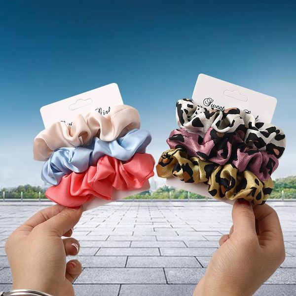 

hair accessories 1 set 3-6pcs scrunchies ring candy color ties rope autumn winter women ponytail girls hairbands gifts