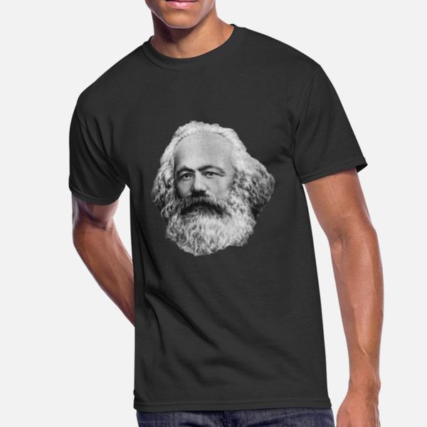 

karl marx cutout t shirt men personalized 100% cotton s-xxxl trend fitness breathable summer vintage shirt