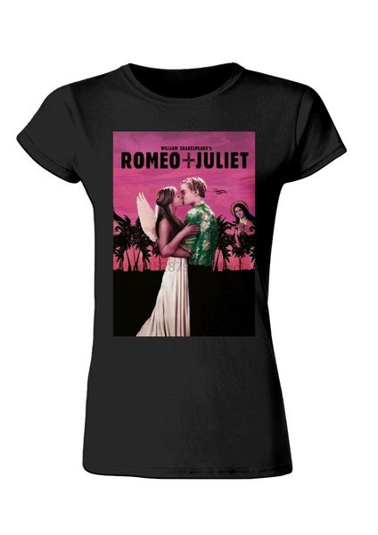 

romeo and juliet - film kiss - womens t shirt tee shirt