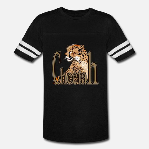 

cheetah t shirt men designing cotton round neck clothing interesting breathable spring autumn trend shirt