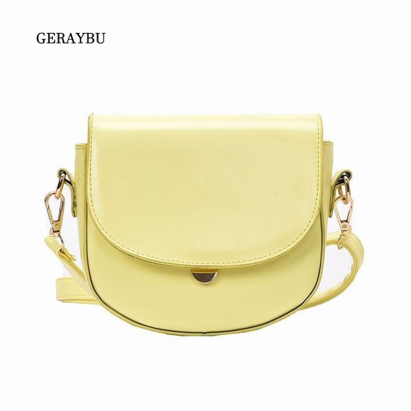 

new women shoulder bag light and fashionable ladies diagonal bag small yellow youth female candy color pu leather waterproof