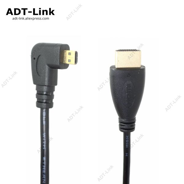 

audio cables & connectors angled micro cable d-type left right up down 1.4 3d 1440p adapter for hdtv xbox mobile phone table