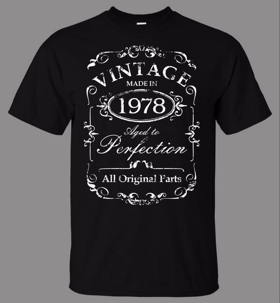 

2019 new fashion design men round neck short sleeve fashion t-shirt vintage 1978 design t shirt design basic top