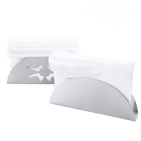 

stainless steel napkin holder serviette rack tissue storage box for kitchen table decor
