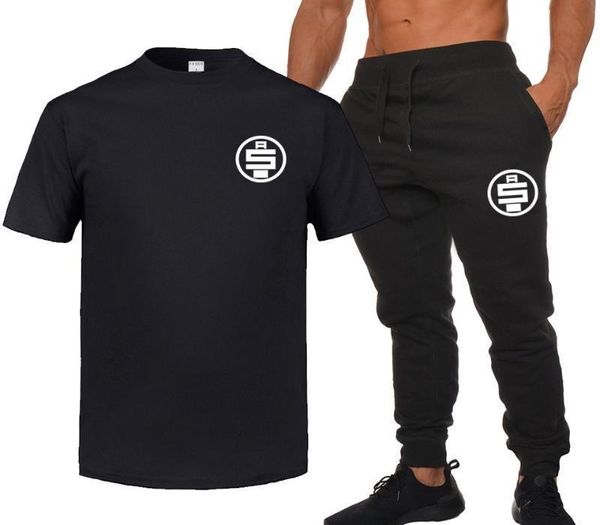 

nipsey hussle mens summer tracksuits designer mens tshirts pants 2pcs clothing sets shorts pants suits, Gray