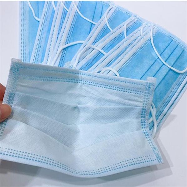 

ухо-петля filting лица маски 3 слоя пыли во рту маски крышки 95% non-woven одноразовая пыли мягкая маска1