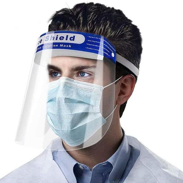 

transparent protective adjustable face mask anti-droplets full protection anti-fog mask clear hat shipping face face shields home2001