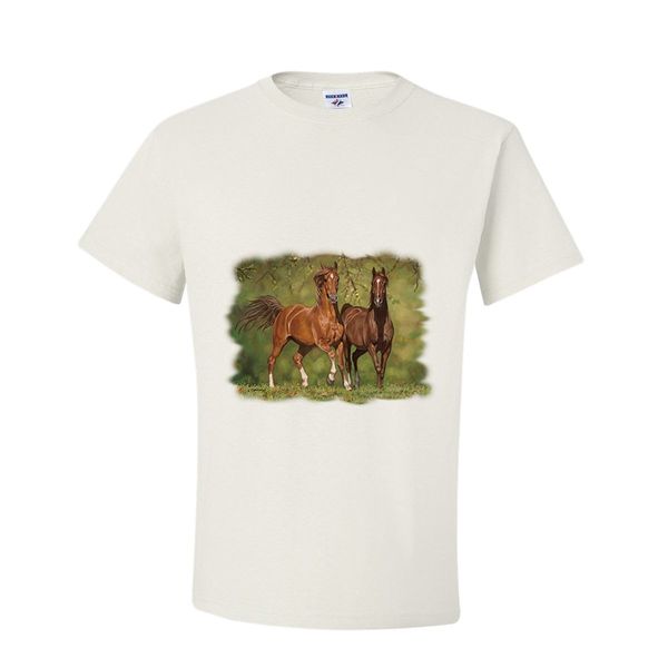 

2019 мода хлопок майка мода пара лошади виражи футболка