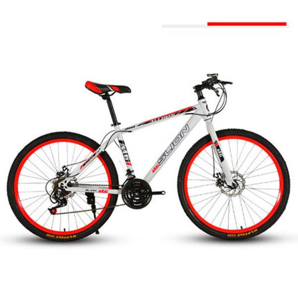 

горный велосипед male24 / 26 дюймов adult 21/24 / 27 / 30variable speed ​​integral колеса двойной дисковый тормоз гонки беговые велосипедов