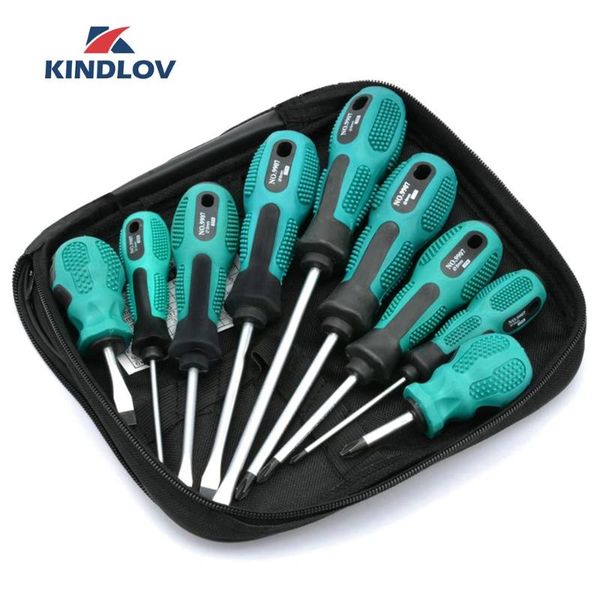 

kindlov screwdriver set precision torx hex screw driver magnetic bit insulated handle 6/9pcs multi-function repair hand tool kit