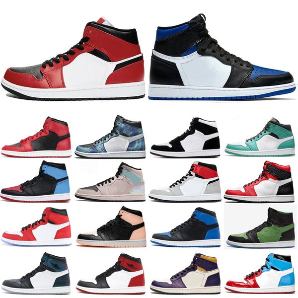 

мужчины 1 1s баскетбол обувь tie dye mid чикаго бред bloodline high og light smoke серый r2t racer mens женщины тренеры спортивные кроссовки