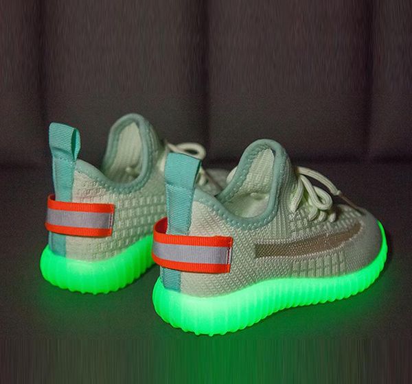 

designer toddler shoes kids boys girls summer children sneakers infant outdoor running sport shoes fluorescent shoes glow automatically, Black