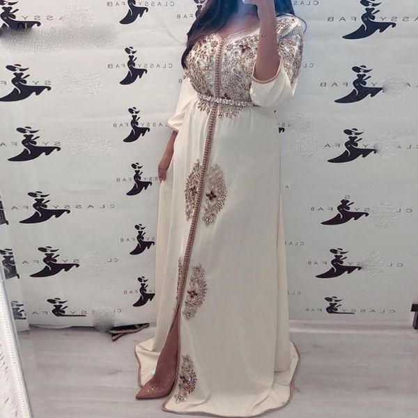 

elegant evening dresses 2021 embroidery crystal beading long prom dress muslim style formal gowns vestido de festa, Black;red