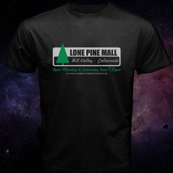 

lone pine mall inspired back to the future hill valley ca black 2019 men's new fashion brand male cross fit t shirt clothes