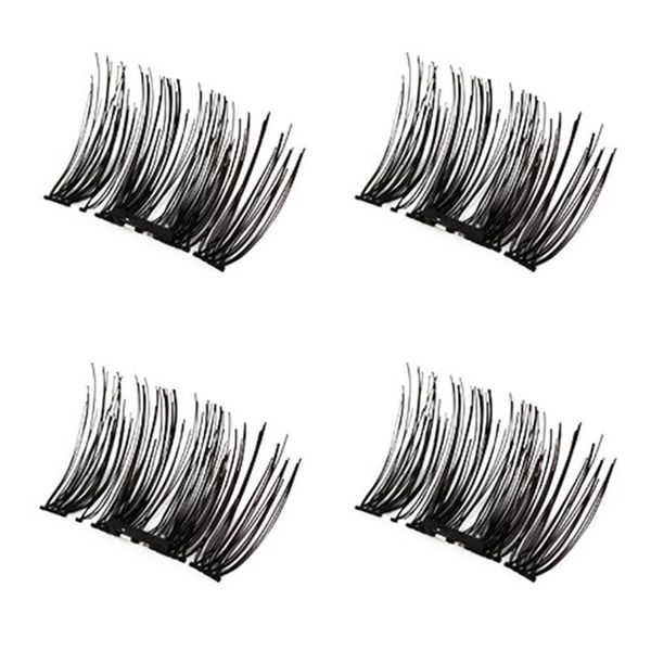

false eyelashes 2021 4 pcs/box 3d permanent magnetic glue eyelash extension makeup tool recycle diy eye lashes