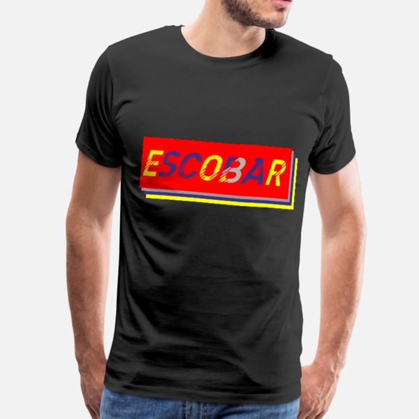 

escobar 2 t shirt men custom cotton crew neck outfit loose comfortable summer vintage shirt