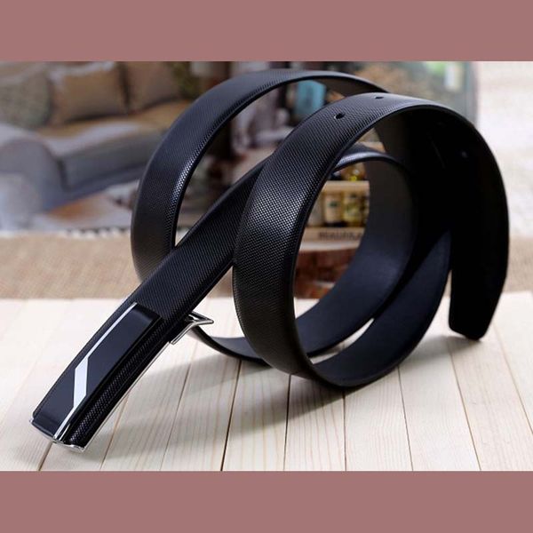 

genuine leather luxury strap male belts for men new fashion classice vintage deduction buckle men belt high quality, Black;brown