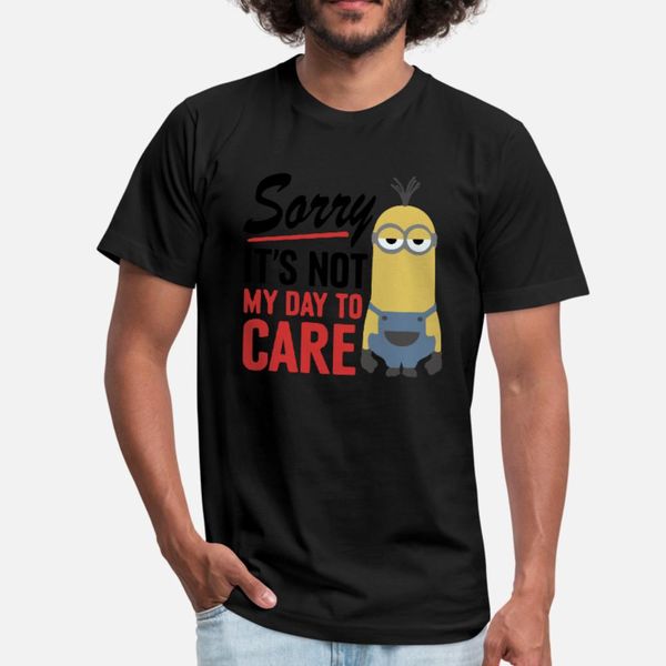 

despicable me minions not my day t shirt men designing short sleeve s-3xl family famous comfortable spring autumn original shirt