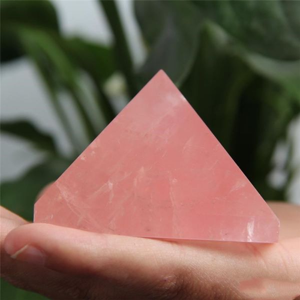 

reiki nunatak 45mm-62mm natural pink wholesale crystal hjt 196g decoration quartz pyramid healing uy2008 oabyw
