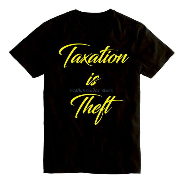 

taxation is theft (tea party libertarian) - 100 ringspun cotton t-shirt men women tee shirt
