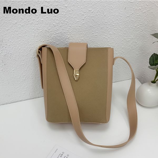 

2020 женщины простой vintage single плеча большой емкости buckle bag