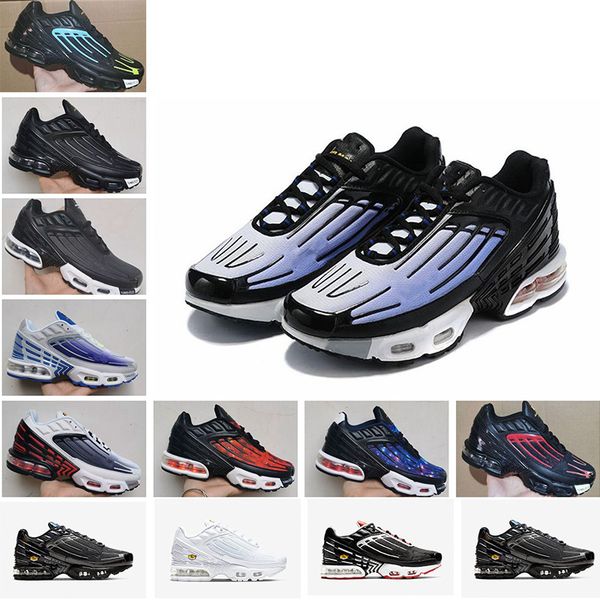 

2020 new tuned mercuial tn plus iii 3 og ultra mens running shoes male desig sports run trainers black white spider sneakers 39-45