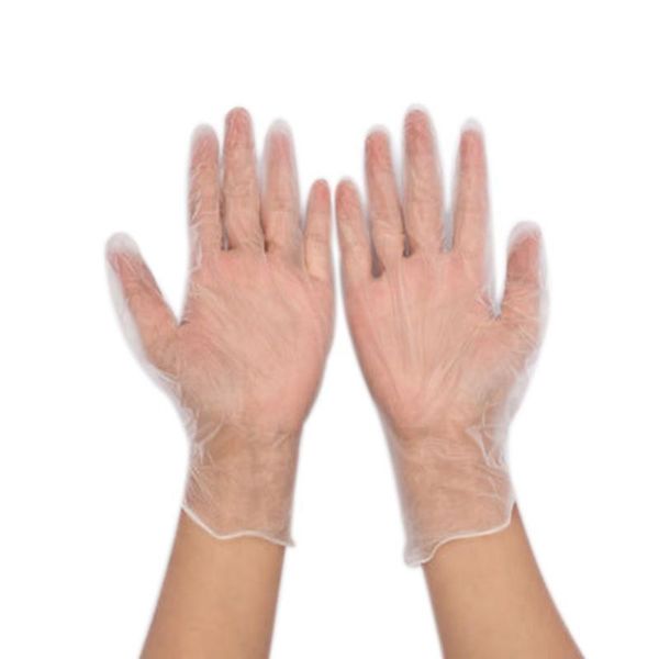 

transparent 100pcs disposable pvc nitrile powered latex gloves examination waterproof household protective gloves s m l
