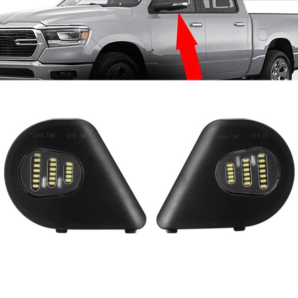 

2x 18led side mirror puddle light for dodge 1500 2500 3500 4500 5500 2010-19