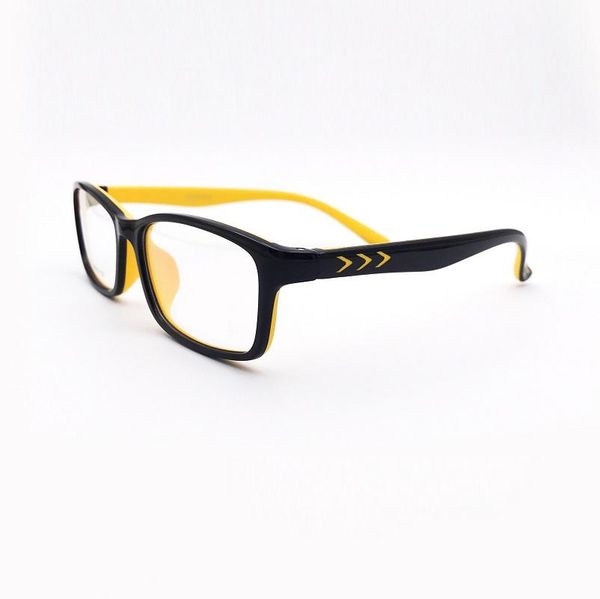 

width-128 soft silicone kids children eyewear high grade tr90 adolescent myopia hyperopia visually degree prescription glasses, Black