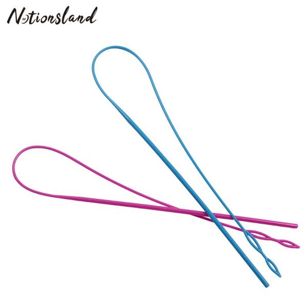 

1pc plastic flexible drawstring threader elastic belt wearing rope cited clips drawstring replacement tools sewing accessories, Black