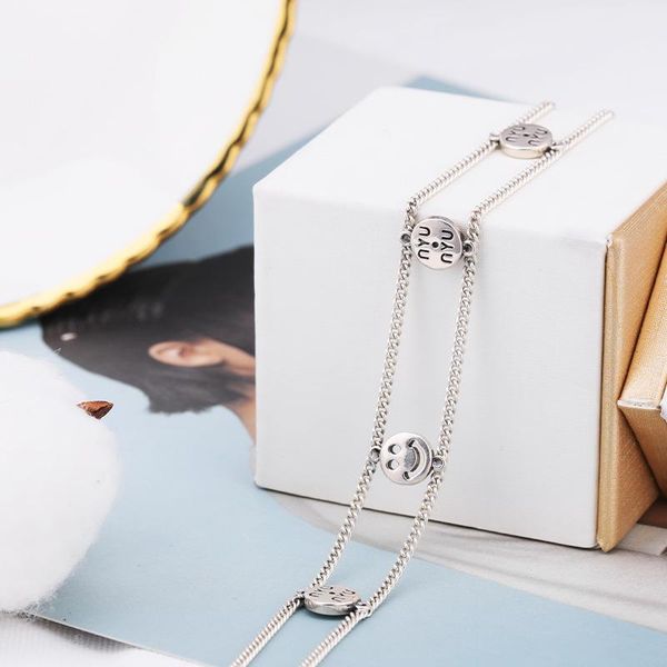 

smiley ожерелье женских ины простых мод личность tide аксессуары корейская версия европейского и американского темперамент, Silver