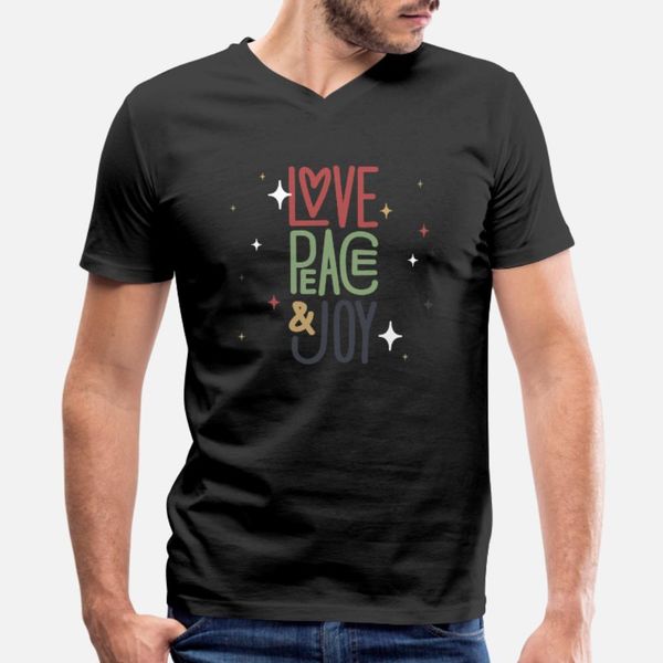 

love, peace & joy t shirt men design 100% cotton euro size s-3xl fit loose authentic spring autumn letter shirt