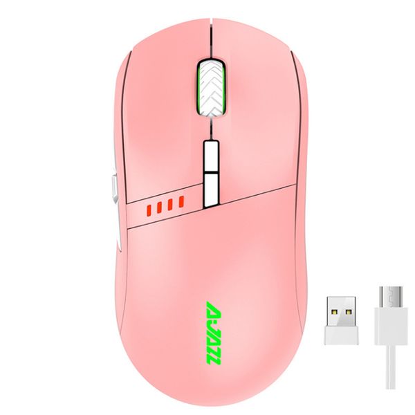 

ajazz i305pro 2.4g wireless type-c wired dual mode mice 6400dpi 8 keys optical ergonomic adjustable office mouse for lappc