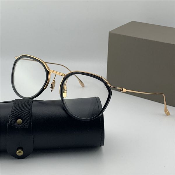 

woman mens fashion desinger spectacle lentes frames shades famous brand desinger optical frame pilot shape gold myopia men eyewear, White;black