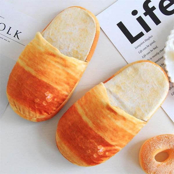 

winter shoes women slippers warm home shoes look bread bun plush cotton indoor slippers chaussons femme pantuflas, Black