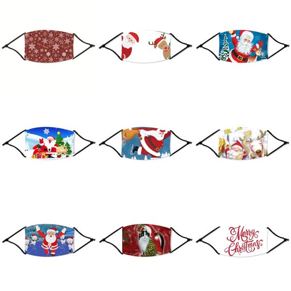 

anti dust face christmas mask mouth er pm2.5 anti-dust mouth christmas mask dustproof anti-l washable reusable sponge face christmas mask#92, Black