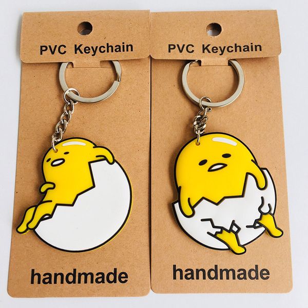

cosaner gudetama 2style anime key chain pvc cartoon keyring keychain keyholder birthday gifts unisex, Silver