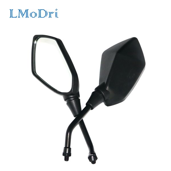 

lmodri motorcycle rear view mirror universal motorbike racing replacement parts back side mirrors 10mm 8mm 2pcs/pair