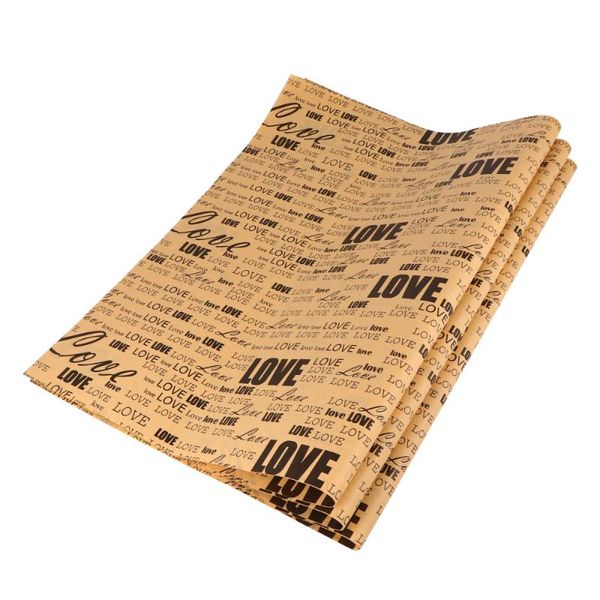 

1 pack of 50 pcs practical diy wrapping paper kraft wrapping paper for use