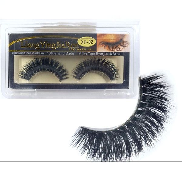 

false eyelashes yokpn exaggerated mink cross natural long thick cotton thread fake fashion makeup tool eye lashes